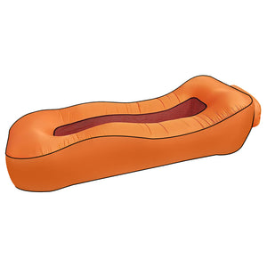 HYPERANGER Ergonomic Inflatable Lounger Beach Bed Camping Air Sofa